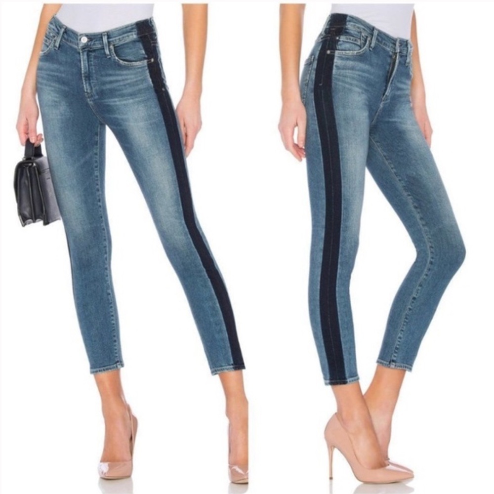 Citizens of Humanity rocket crop high-rise skinny jeans